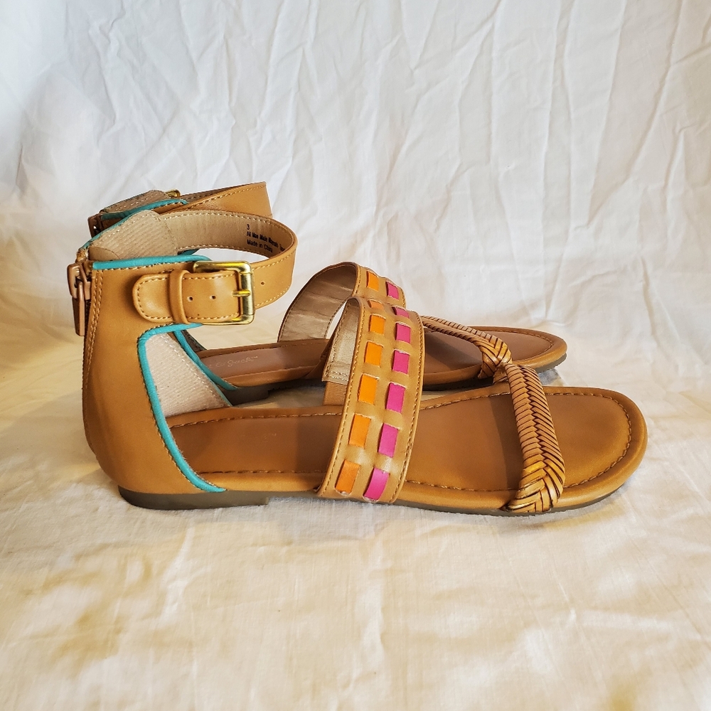 Cat & Jack ankle sandals girl's size 3